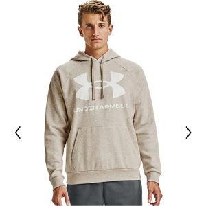 Men's Under Armour Rival Fleece Tan Hoodie - NWT!